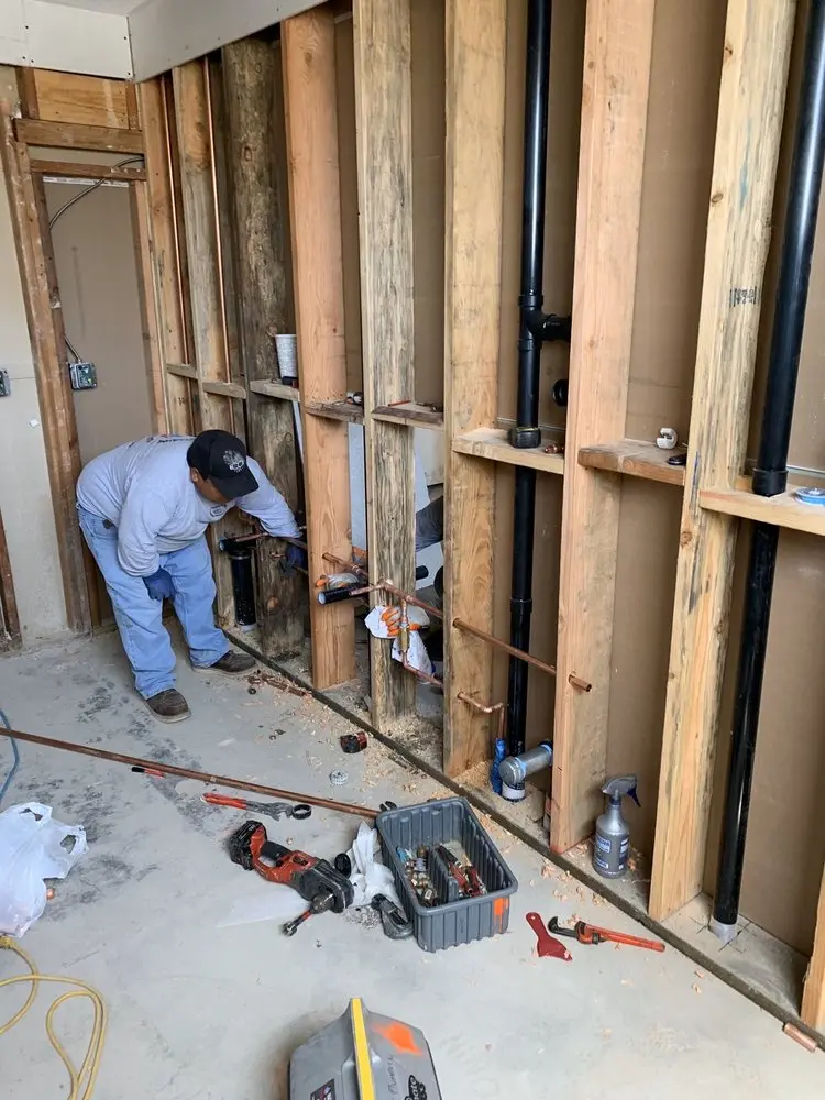 Commercial rough-in plumbing for Gas Line Repair in Newfield